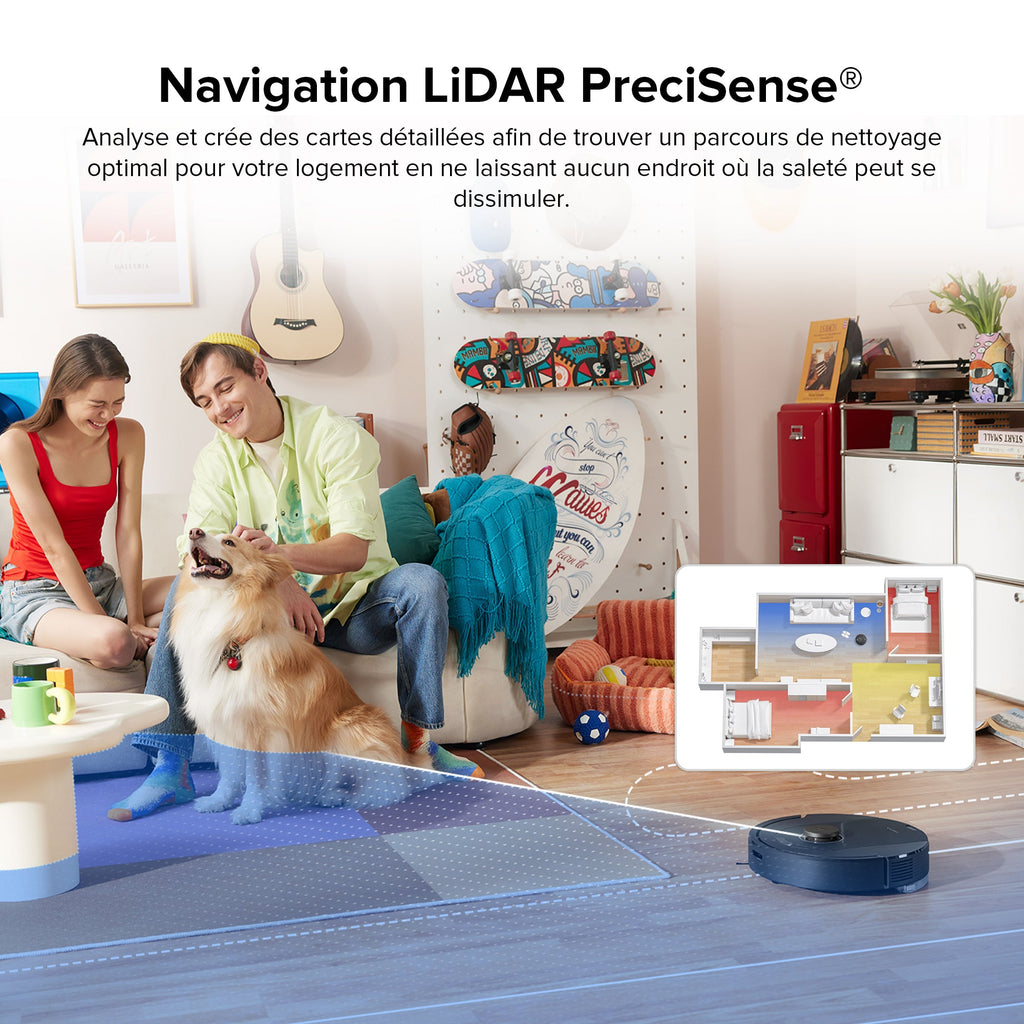 Roborock Q5 Pro+ robot aspirateur avec station de vidage automatique