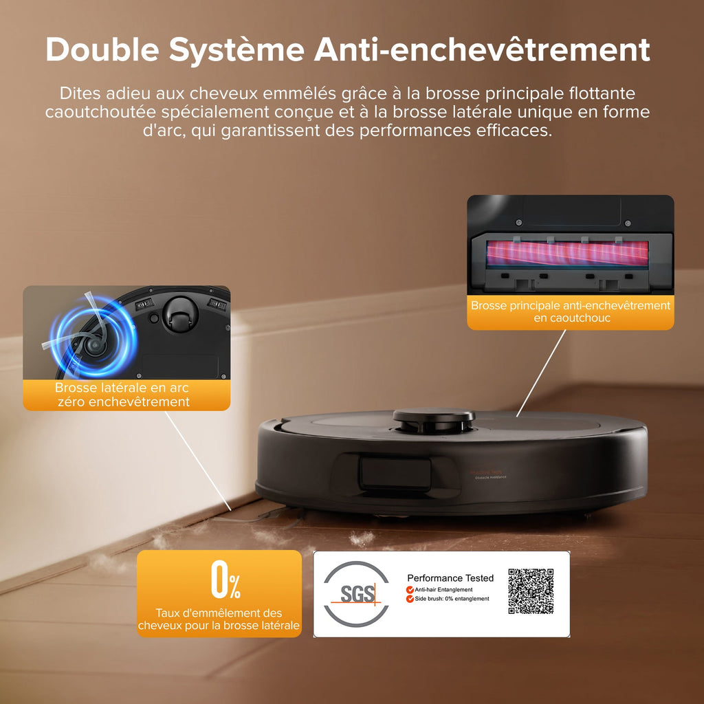 Roborock QV 35S Set robot aspirateur laveur avec station d’accueil multifonctionnelle