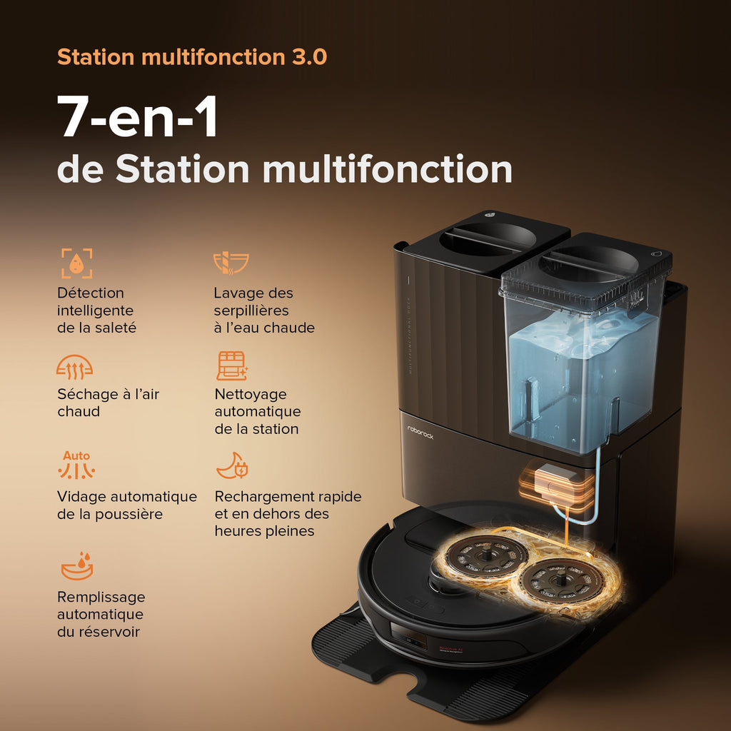 Roborock Qrevo Master robot aspirateur laveur avec station multifonction 3.0