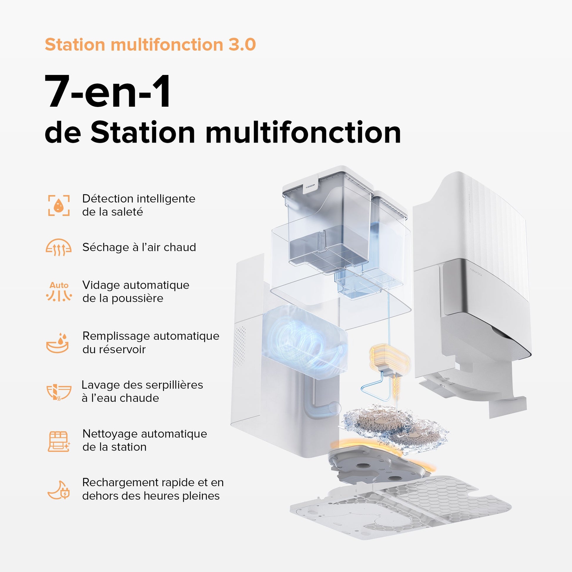 Roborock Qrevo Master robot aspirateur laveur avec station multifonction 3.0