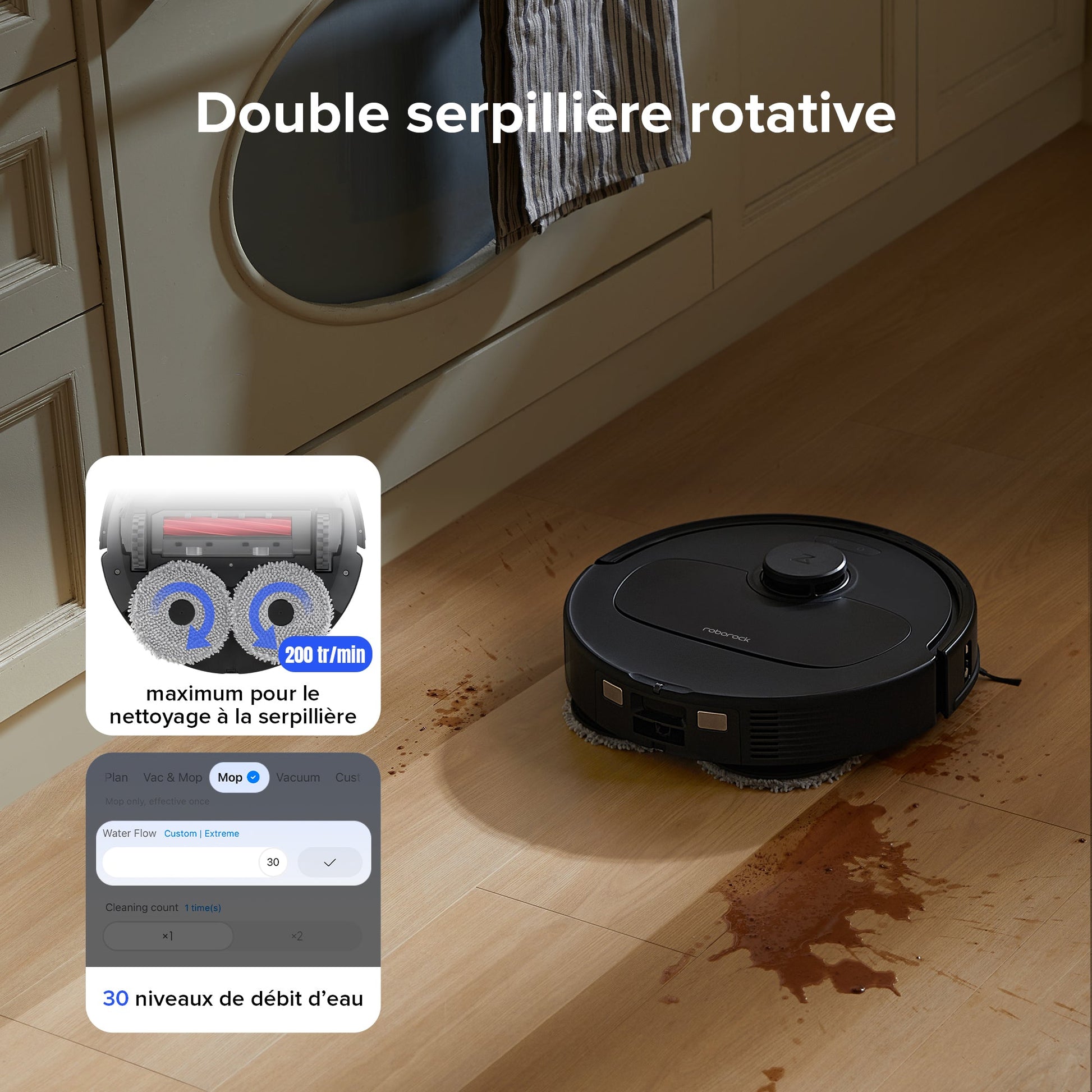 Roborock Qrevo S robot aspirateur laveur Set avec station multifonction