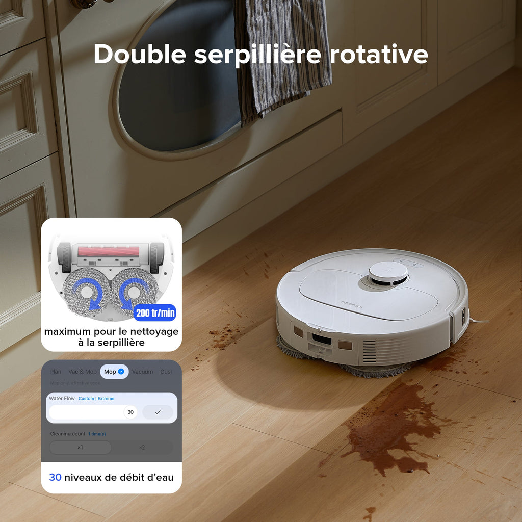 Roborock Qrevo S robot aspirateur laveur avec station multifonction