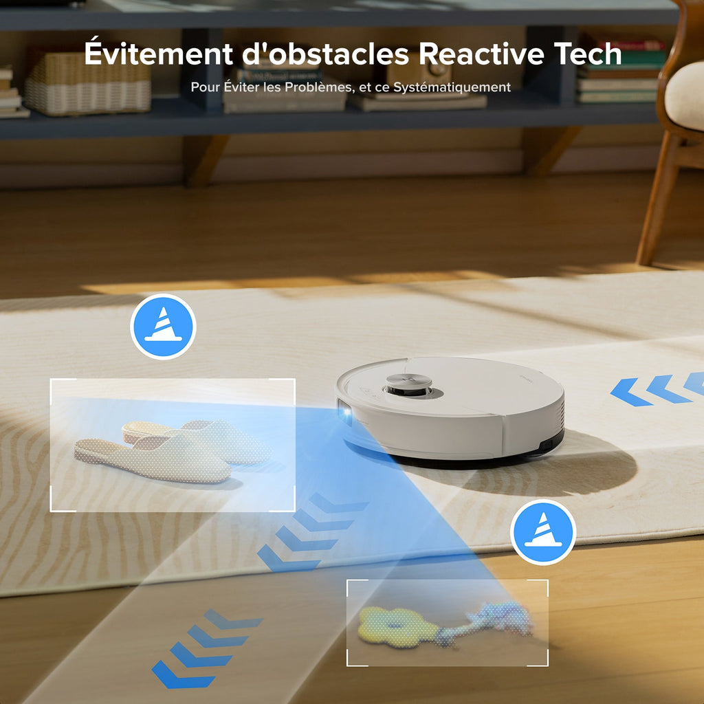 Roborock Q10 S5+ Set robot aspirateur laveur de VibraRise 2.0 avec avec station de vidage automatique