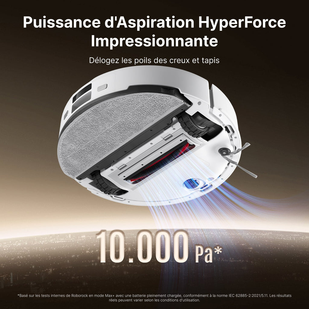 Roborock Q10 X5+ robot aspirateur avec station de vidage automatique