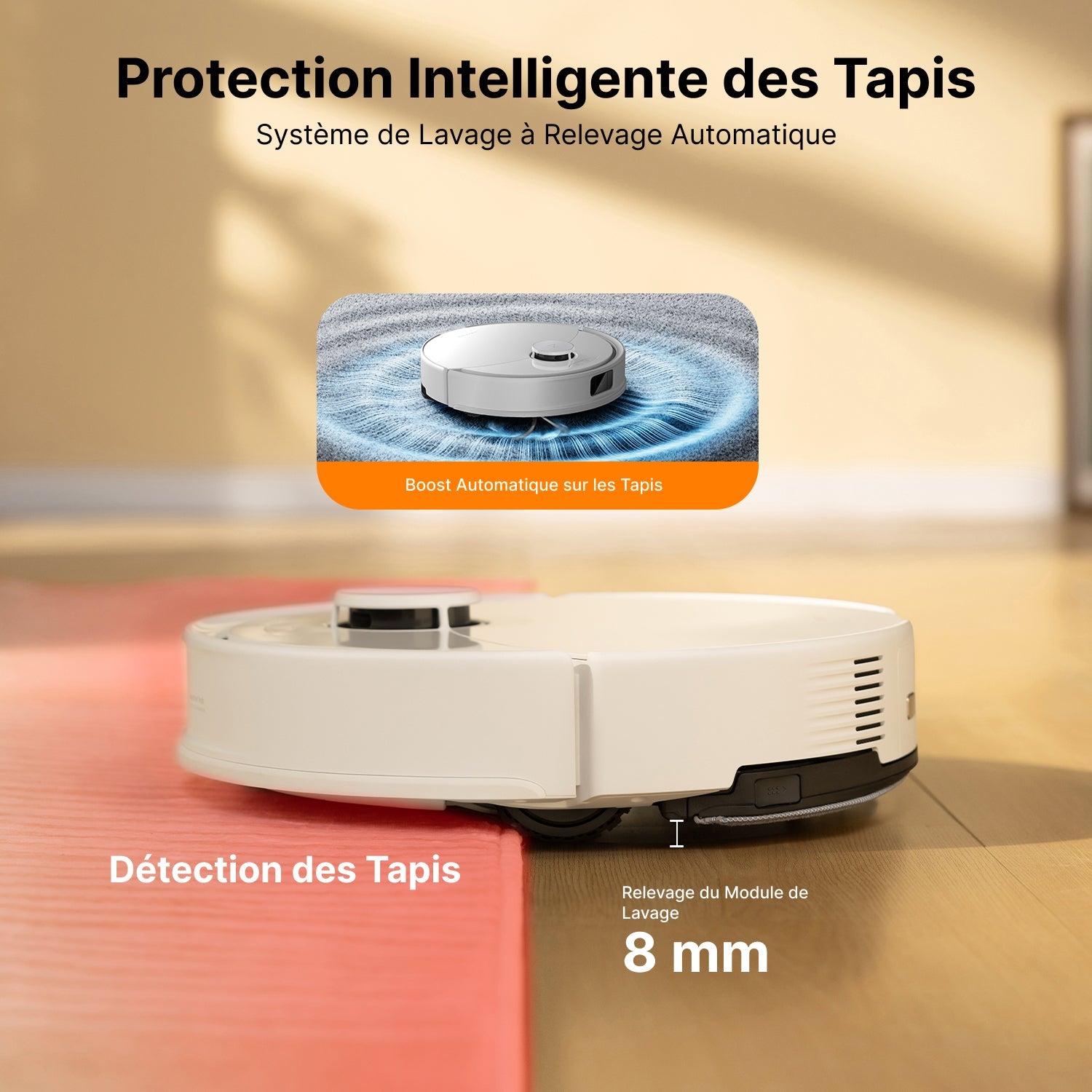 Roborock Q10 X5+ robot aspirateur avec station de vidage automatique