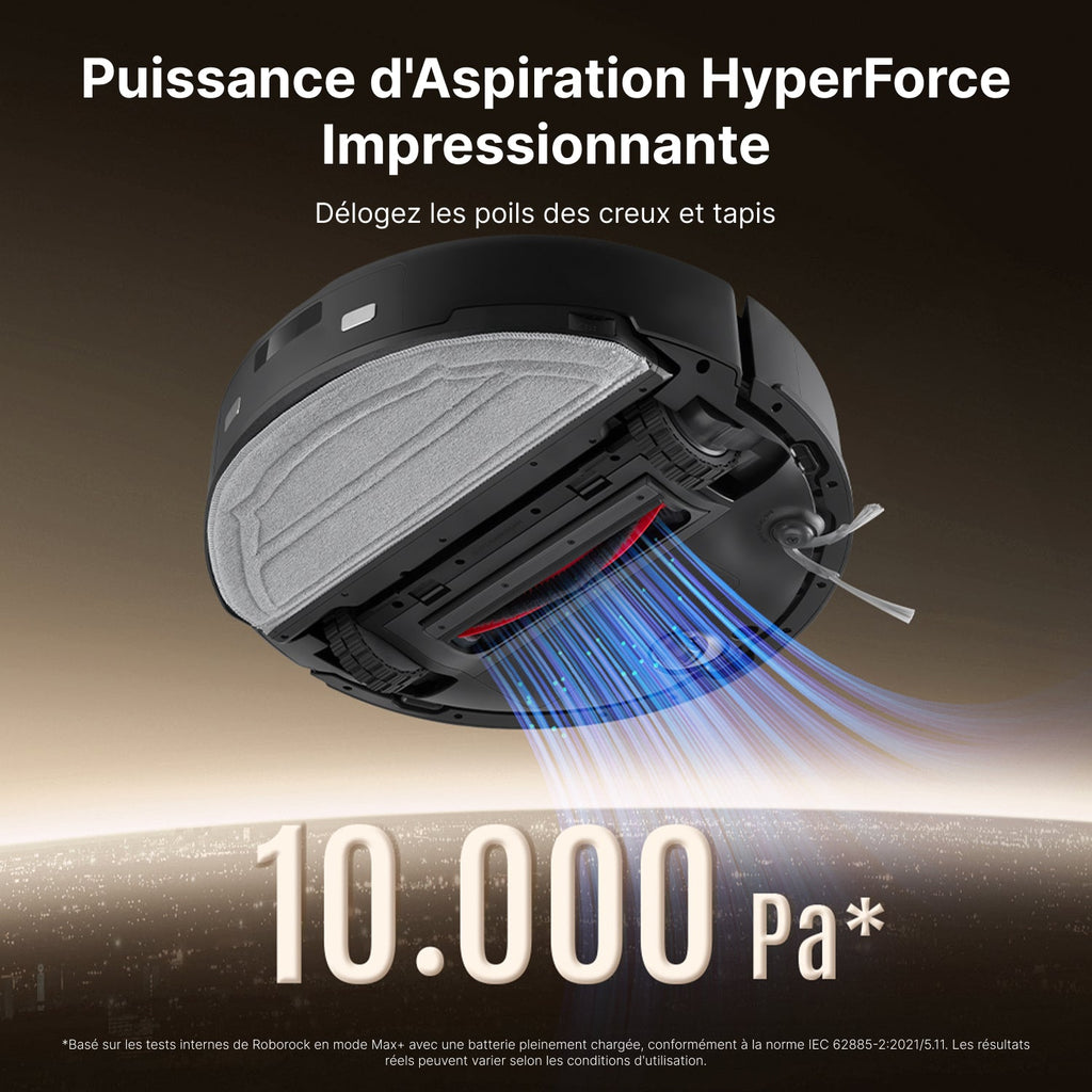 Roborock Q10 X5+ robot aspirateur avec station de vidage automatique