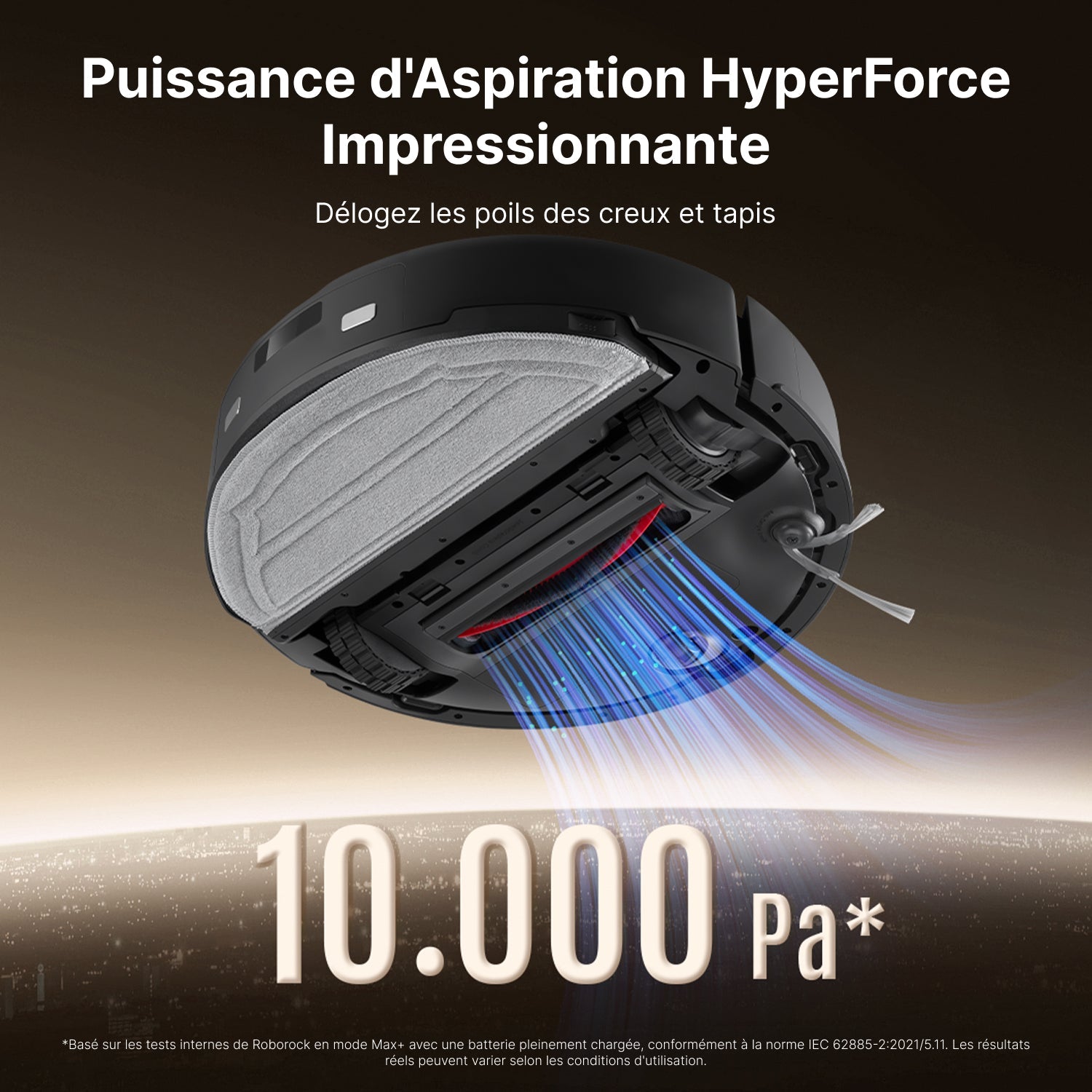 Roborock Q10 X5+ robot aspirateur avec station de vidage automatique