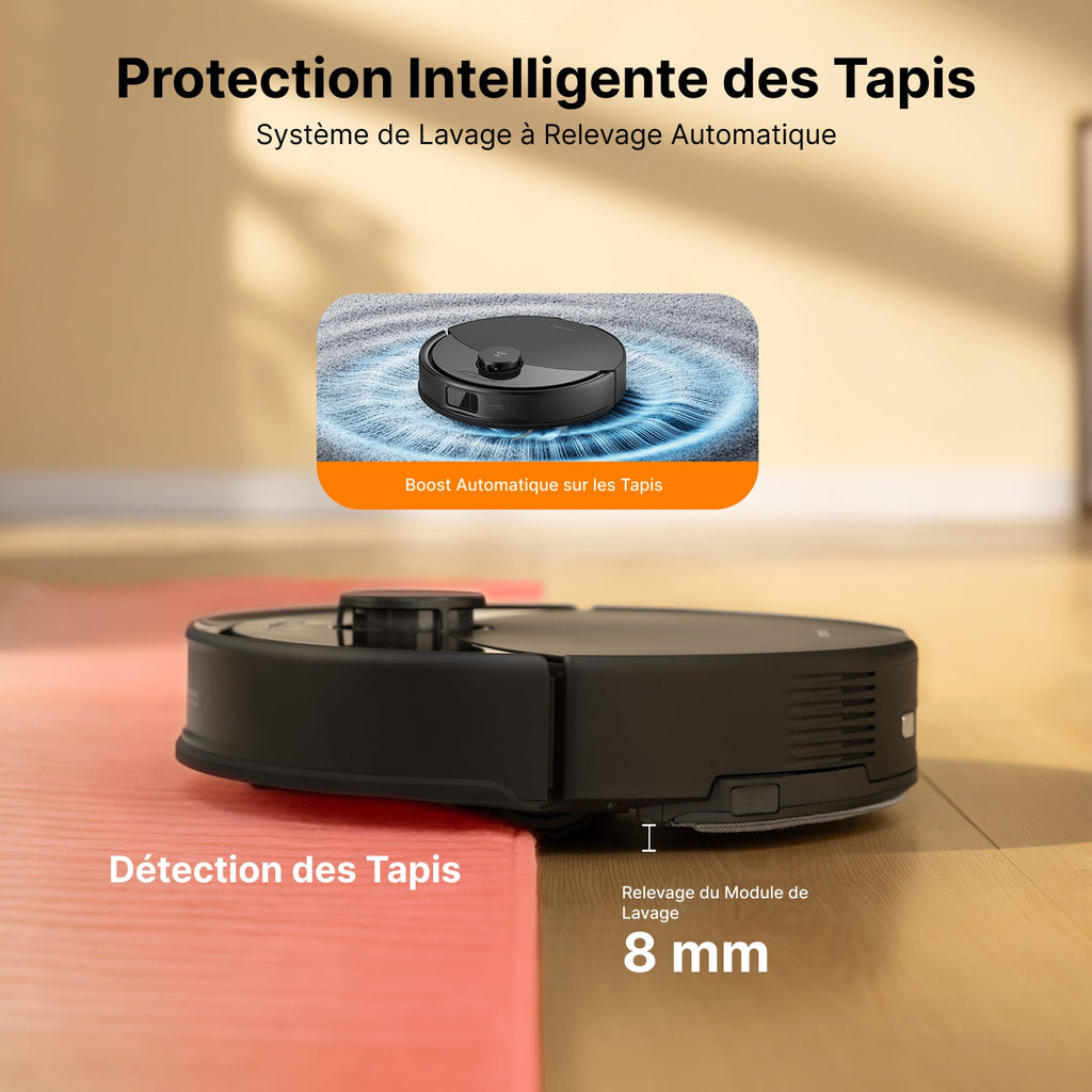 Roborock Q10 X5+ robot aspirateur avec station de vidage automatique