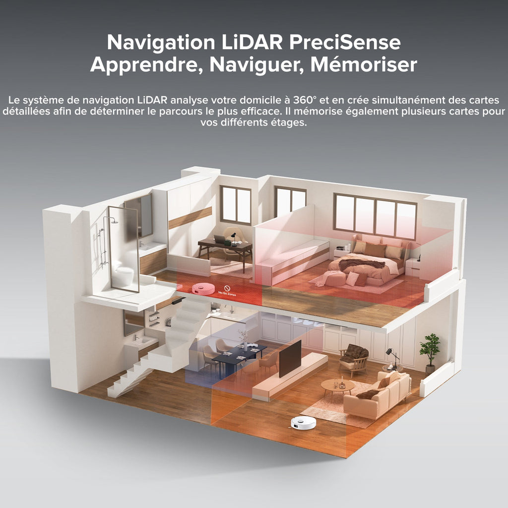 Roborock Q10 X5 robot aspirateur laveur avec HyperForce de 10 000 Pa