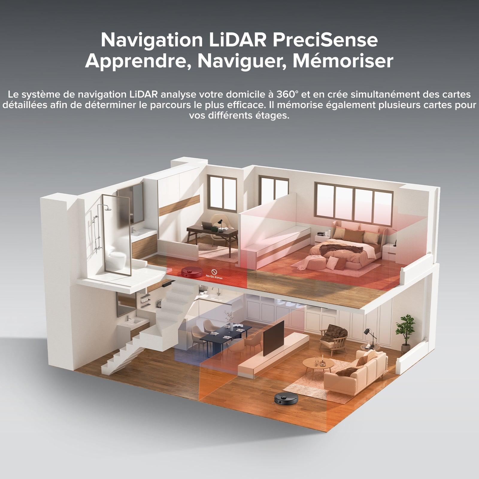 Roborock Q10 X5 robot aspirateur laveur avec HyperForce de 10 000 Pa