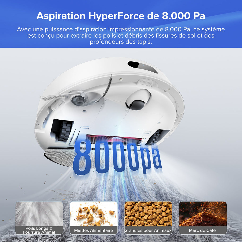 Roborock Q7 L5+ robot aspirateur avec station de vidage automatique
