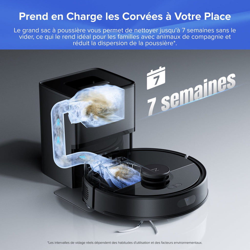 Roborock Q7 L5+ Set robot aspirateur avec station de vidage automatique