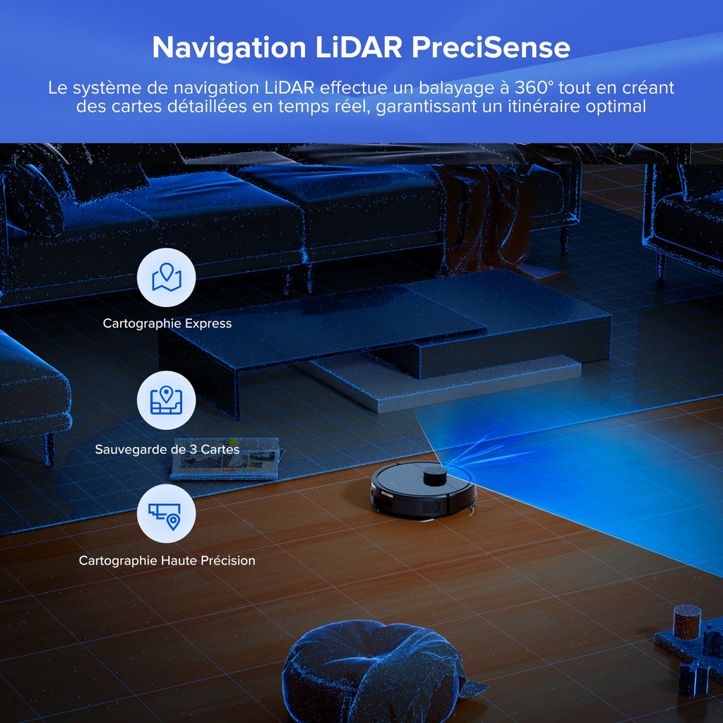 Roborock Q7 L5+ Set robot aspirateur avec station de vidage automatique