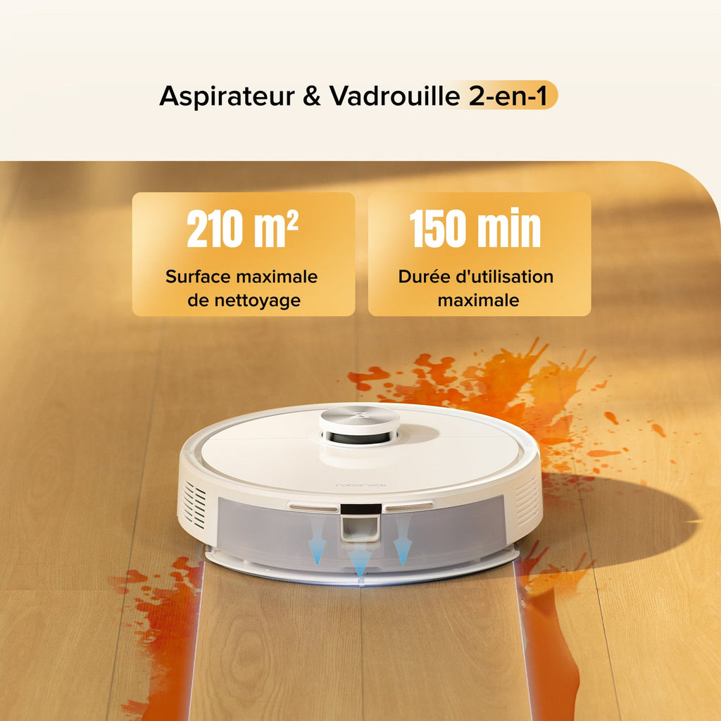 Roborock Q7 M5 Set ( Q7 Max amélioré ) robot aspirateur avec aspiration de 10 000 Pa