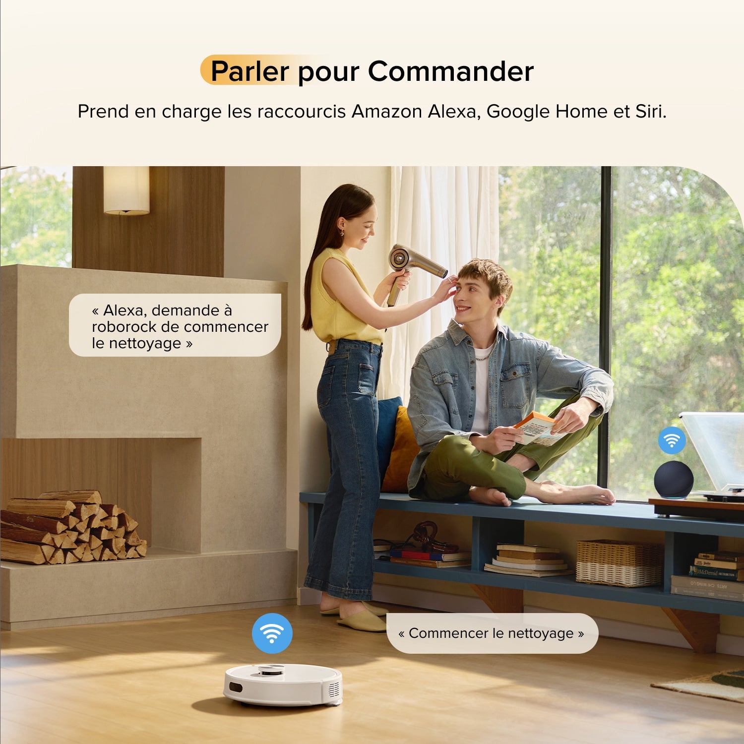 Roborock Q7 M5 Aspirateur Robot et Laveur – Élimine Facilement les Poils d’Animaux, Anti-Enchevêtrement, Idéal pour Tapis et Sols Durs-1