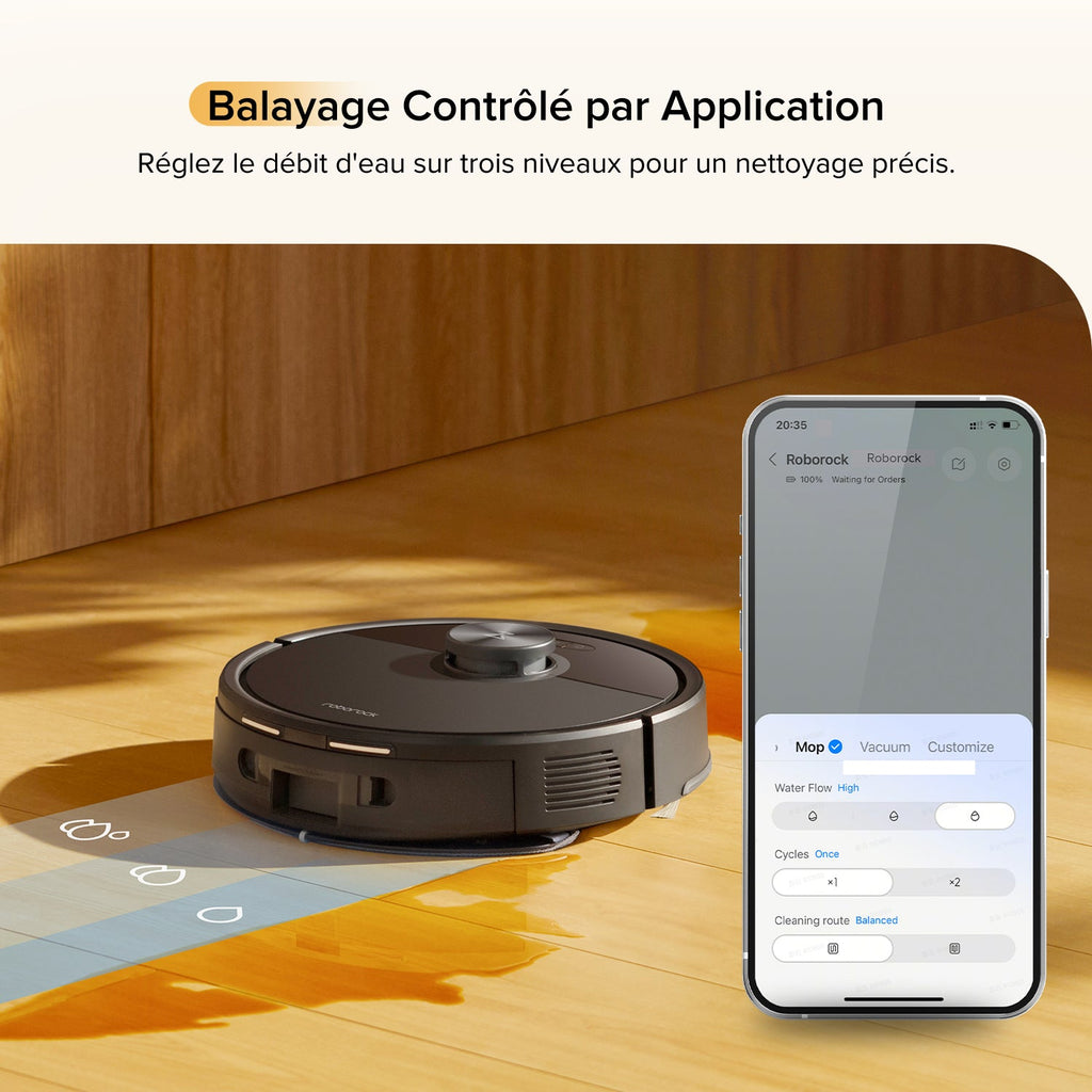 Roborock Q7 M5 Set ( Q7 Max amélioré ) robot aspirateur avec aspiration de 10 000 Pa