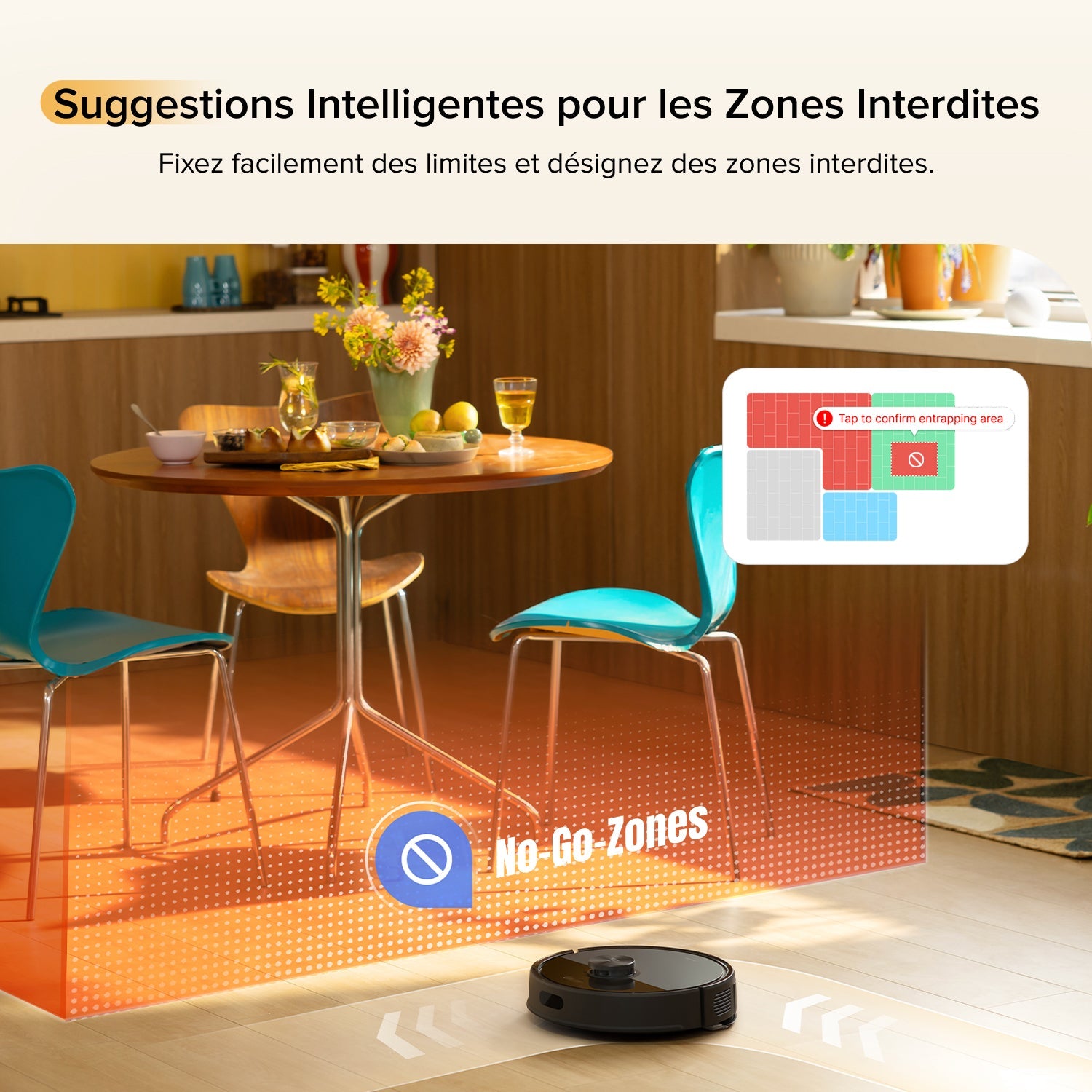 Roborock Q7 M5 Aspirateur Robot – Station de Vidange Automatique, Contrôle via Appli, Nettoyage Programmable, Cartographie Multi-Étages
