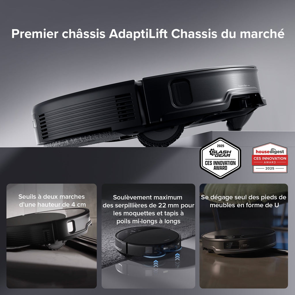 Roborock Saros 10R robot aspirateur laveur avec station d’accueil multifonctionnelle 4.0