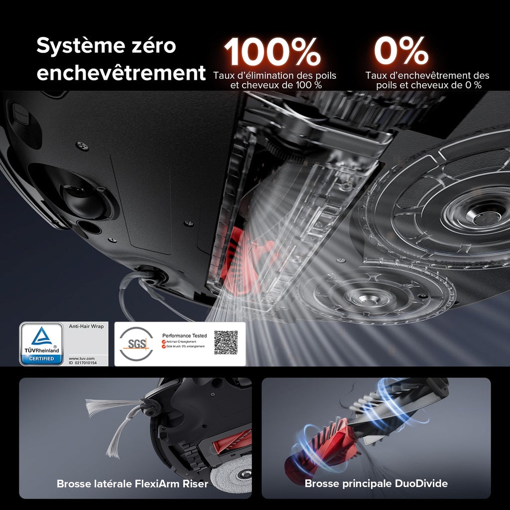 Roborock Saros 10R robot aspirateur laveur avec station d’accueil multifonctionnelle 4.0