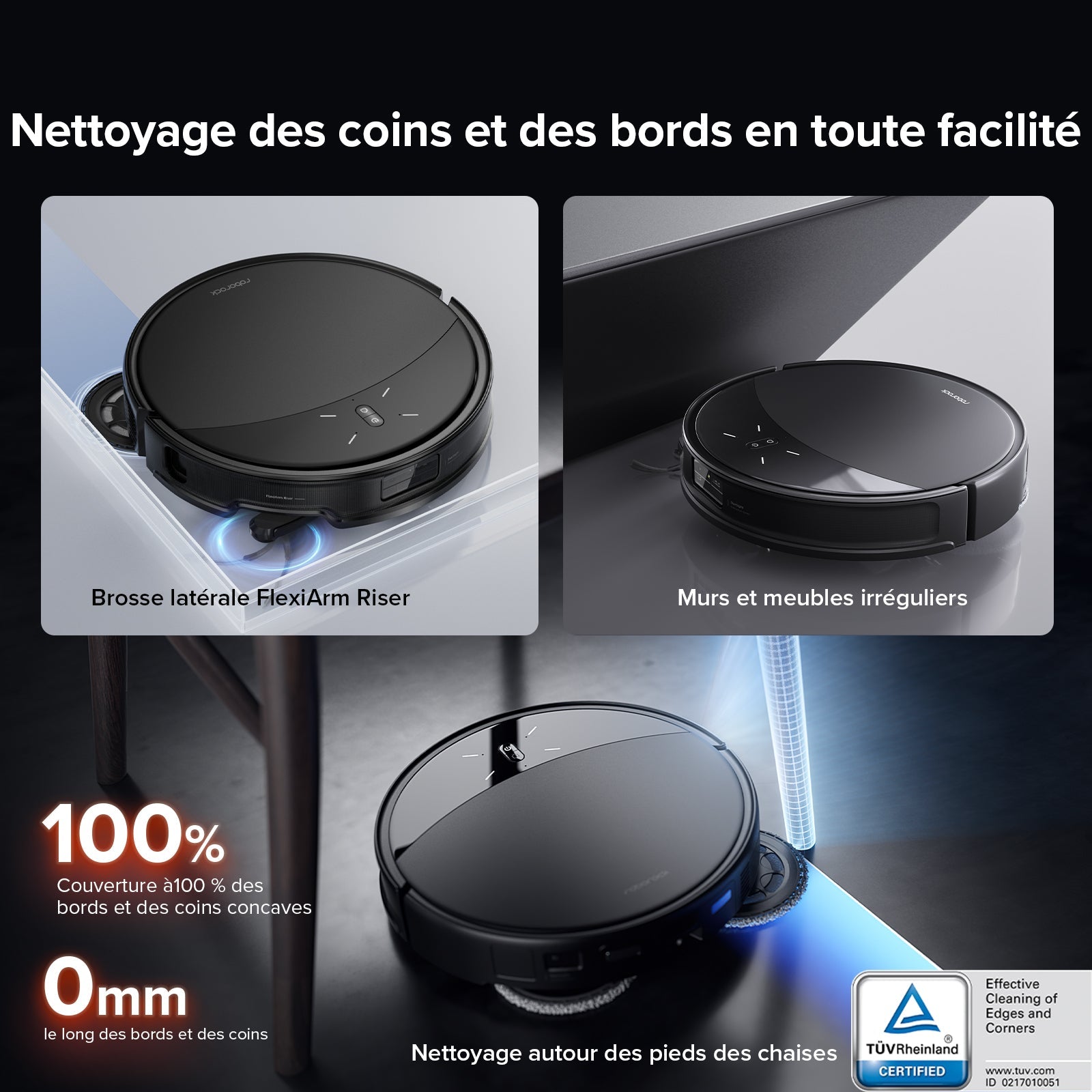 Roborock Saros 10R robot aspirateur laveur avec station d’accueil multifonctionnelle 4.0