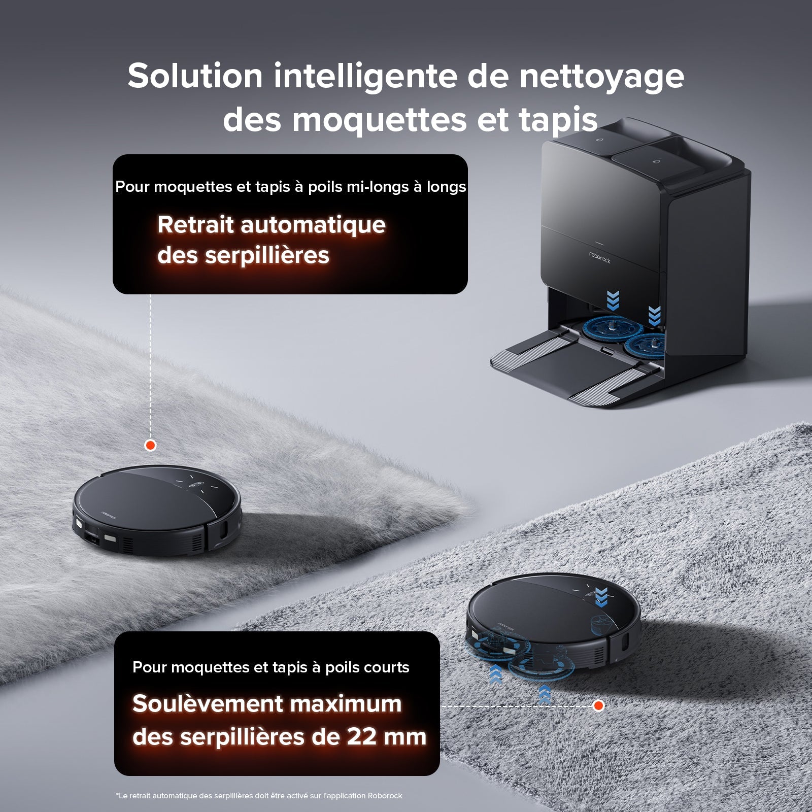 Roborock Saros 10R Aspirateur Robot – Système Double Anti-Enchevêtrement, Zéro Cheveux Coincés, Idéal pour les Tapis