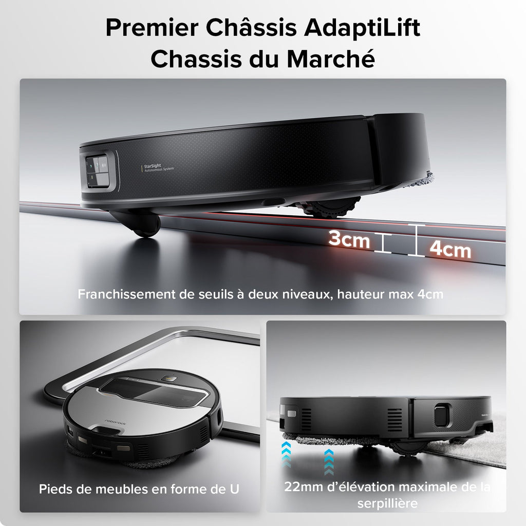 Roborock Saros Z70 robot aspirateur laveur avec bras mécanique OmniGrip™