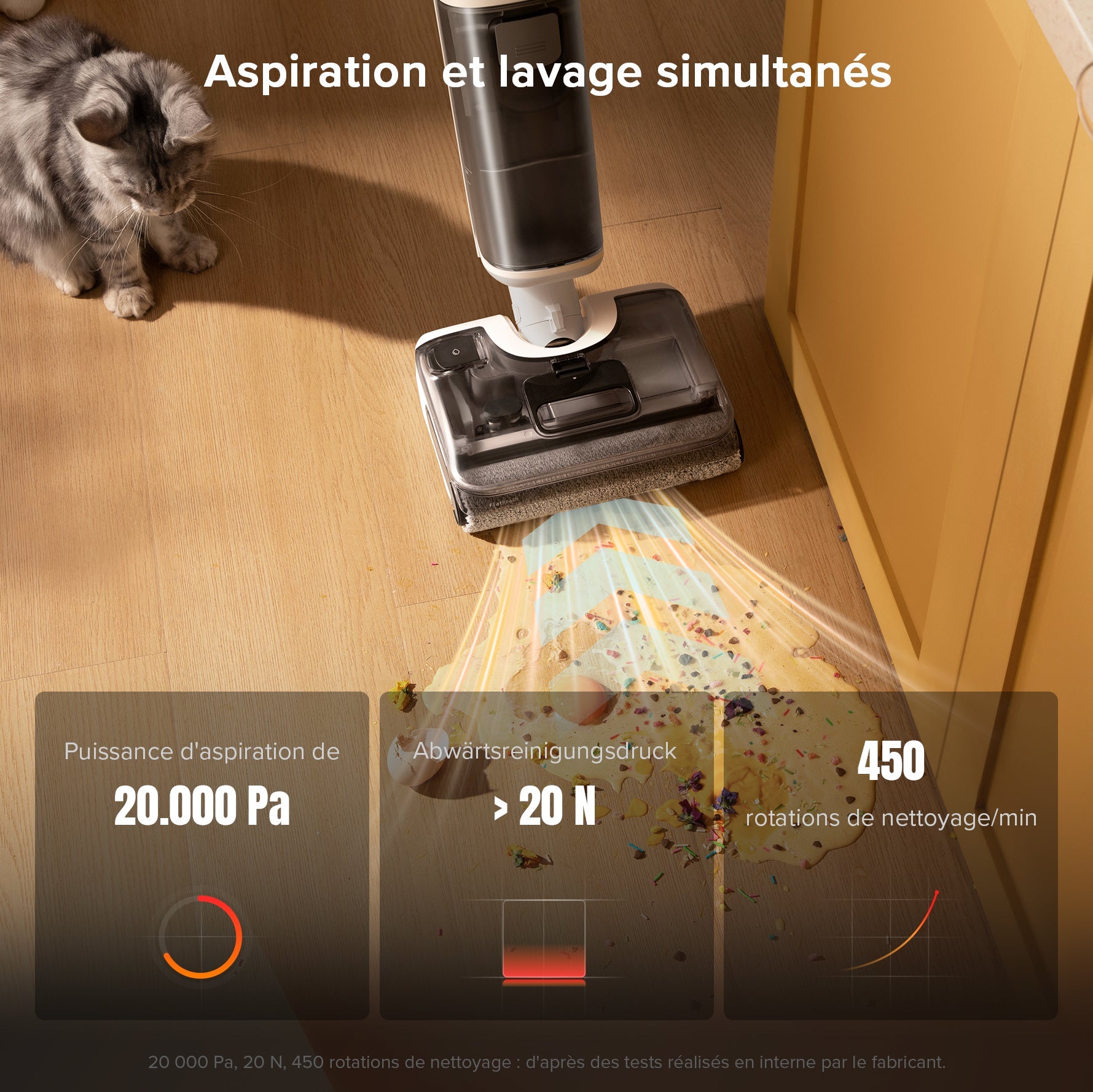 Roborock F25 RT aspirateur laveur sans fil sec et humide