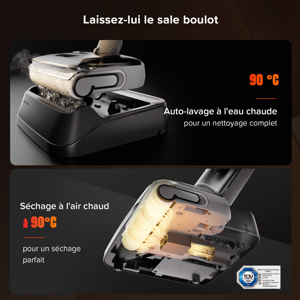 Roborock F25 RT aspirateur laveur sans fil sec et humide