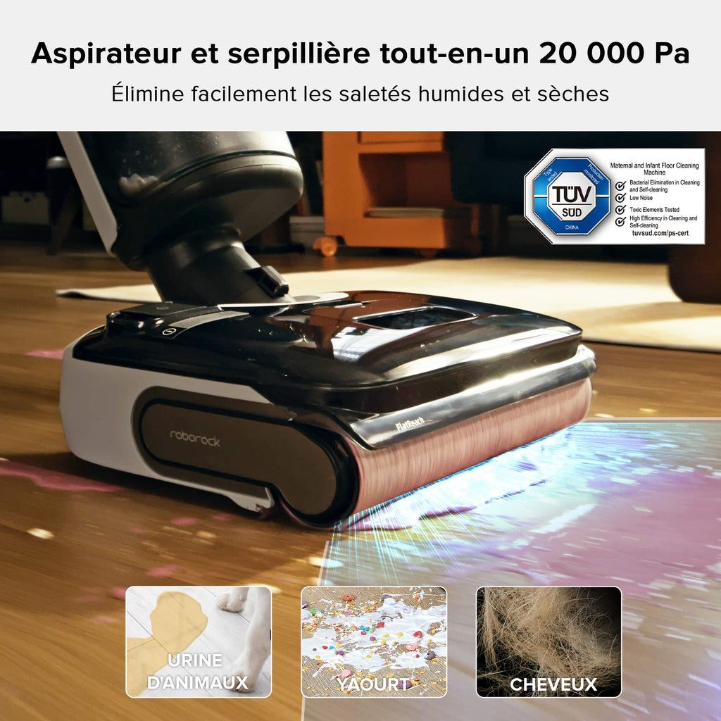 Roborock F25 & F25 LT aspirateur laveur sans fil sec et humide