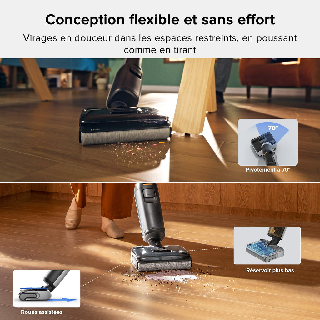 Roborock F25 & F25 LT aspirateur laveur sans fil sec et humide