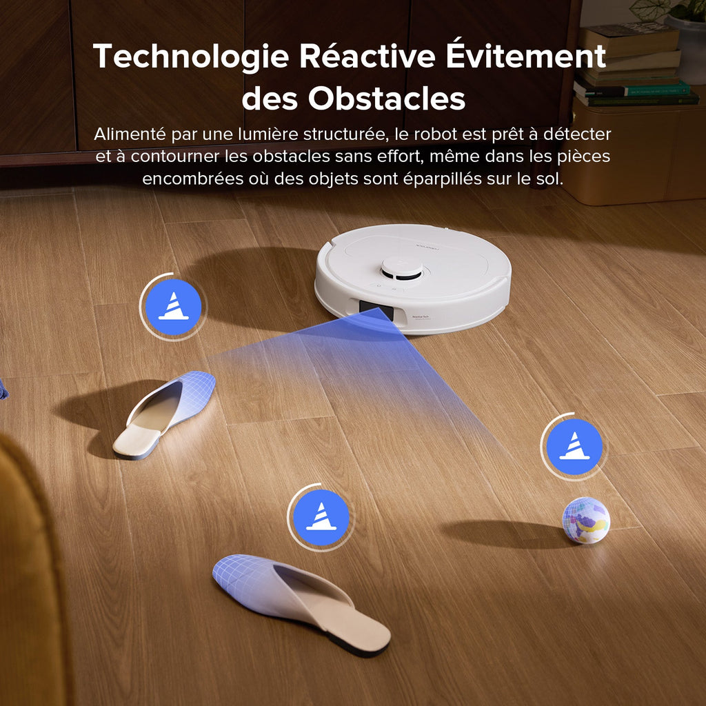 Roborock QV 35S robot aspirateur laveur avec station d’accueil multifonctionnelle