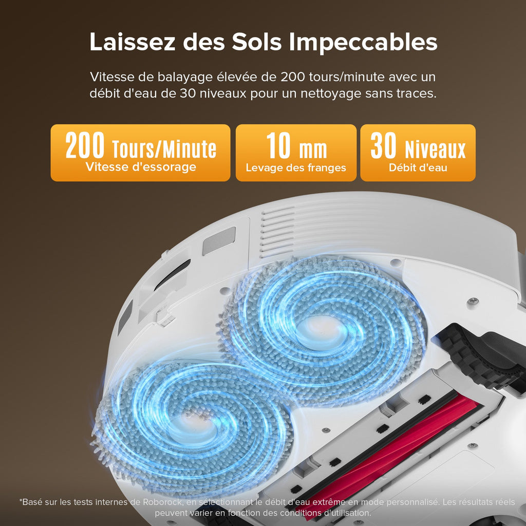 Roborock QV 35S robot aspirateur laveur avec station d’accueil multifonctionnelle