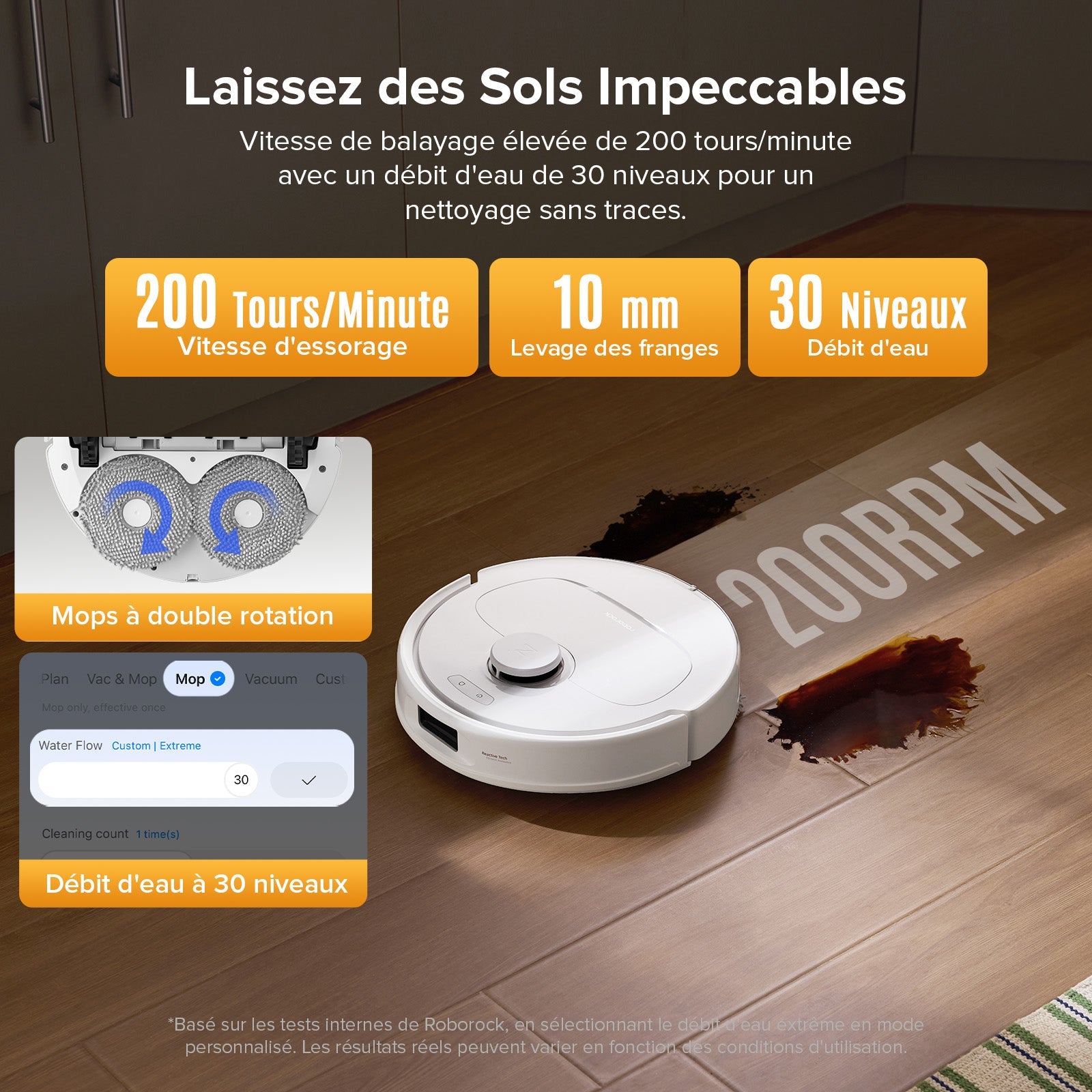 Roborock QV 35S Set robot aspirateur laveur avec station d’accueil multifonctionnelle