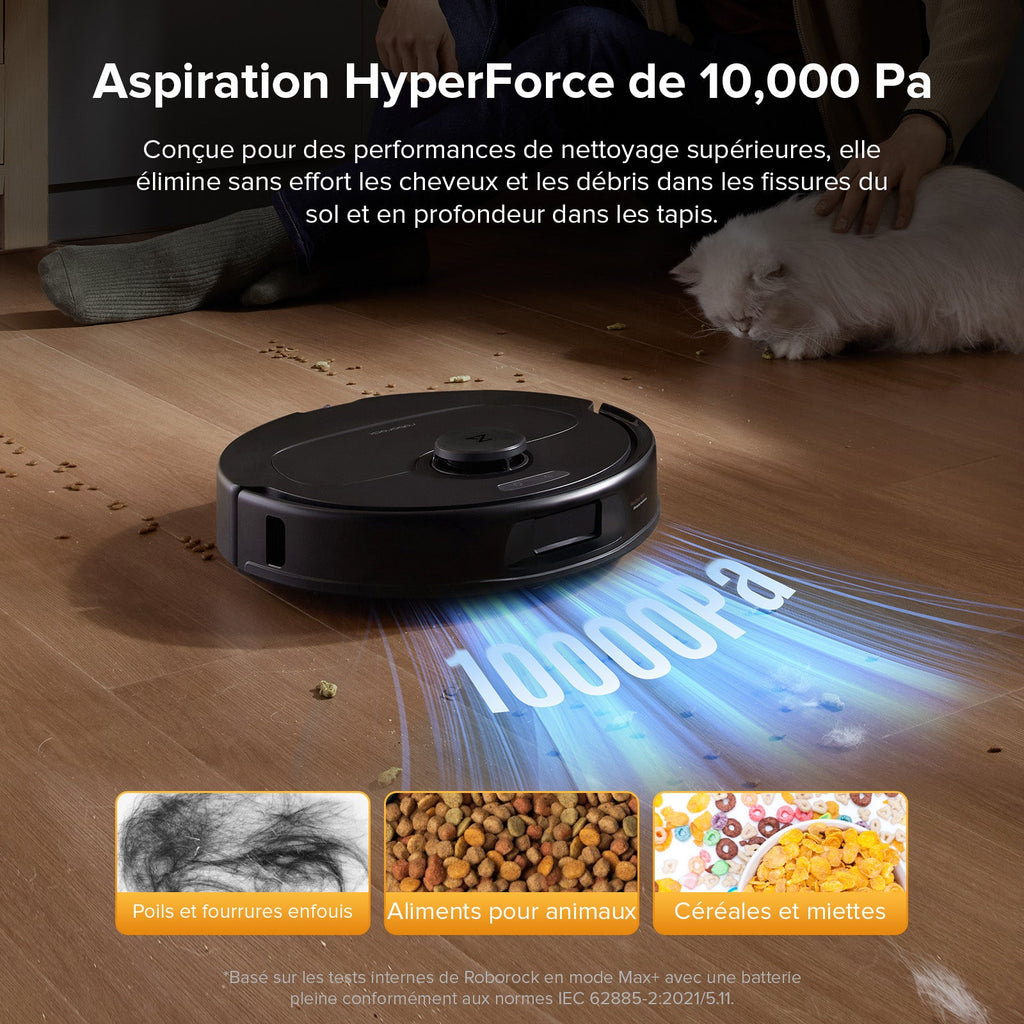 Roborock QV 35S robot aspirateur laveur avec station d’accueil multifonctionnelle
