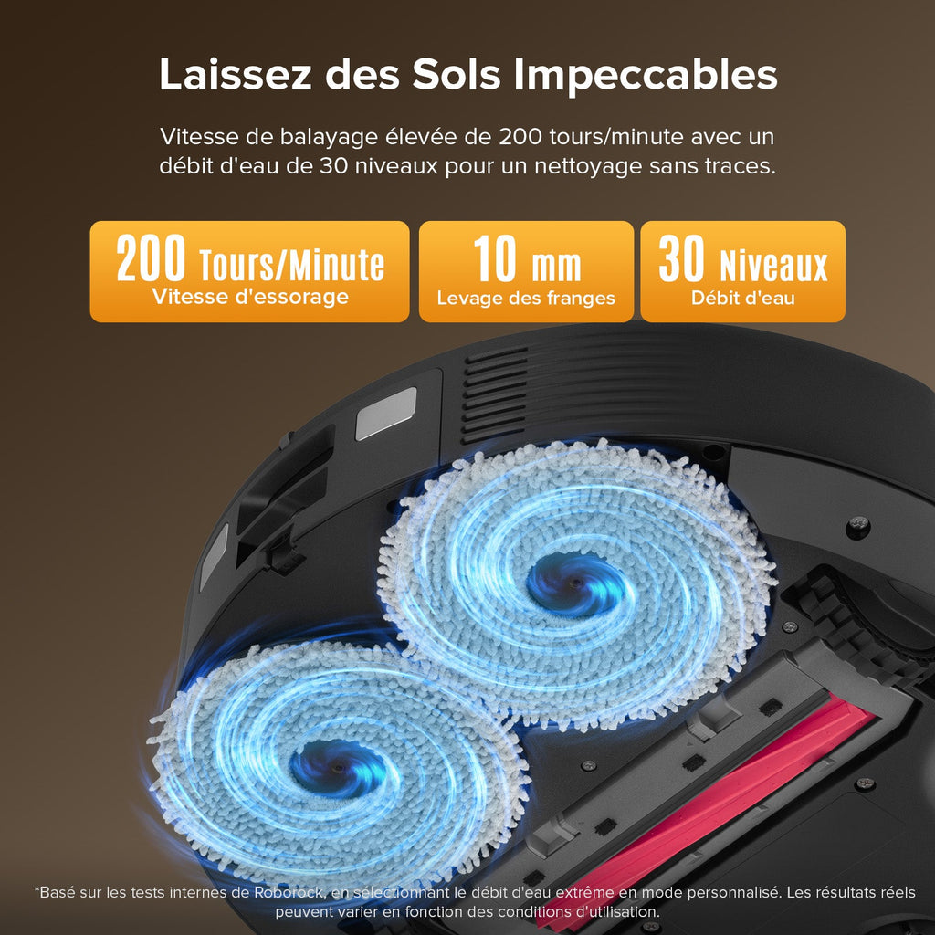 Roborock QV 35S robot aspirateur laveur avec station d’accueil multifonctionnelle