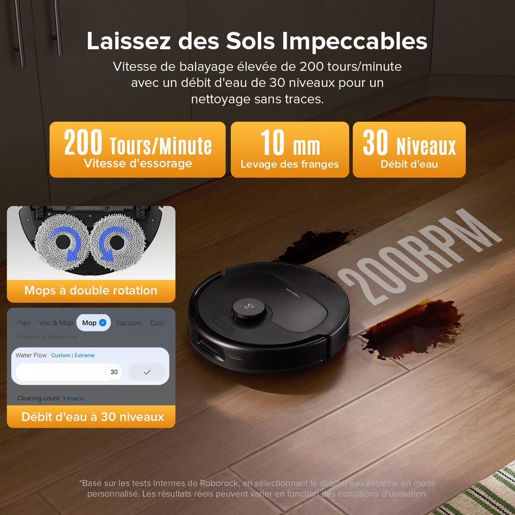 Roborock QV 35S robot aspirateur laveur avec station d’accueil multifonctionnelle