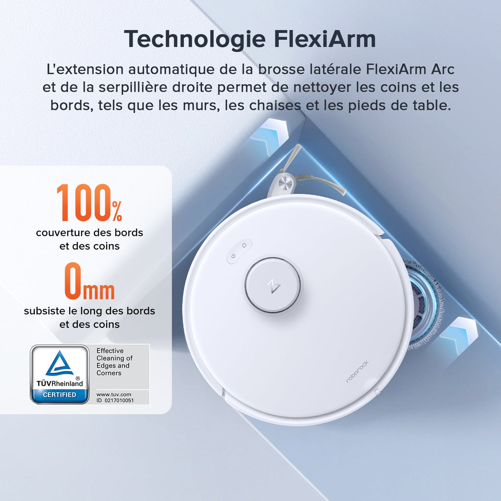 Roborock Qrevo Curv S5X robot aspirateur laveur avec station d’accueil multifonctionnelle 3.0