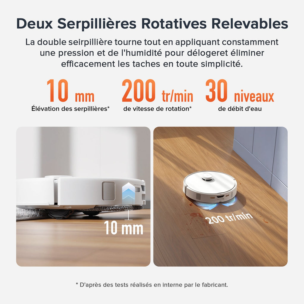 Roborock Qrevo Curv S5X robot aspirateur laveur avec station d’accueil multifonctionnelle 3.0