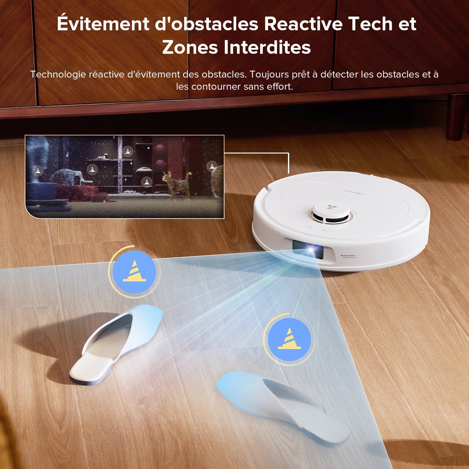 Roborock Qrevo S5V ( Qrevo Pro amélioré ) robot aspirateur laveur avec station d’accueil multifonctionnelle