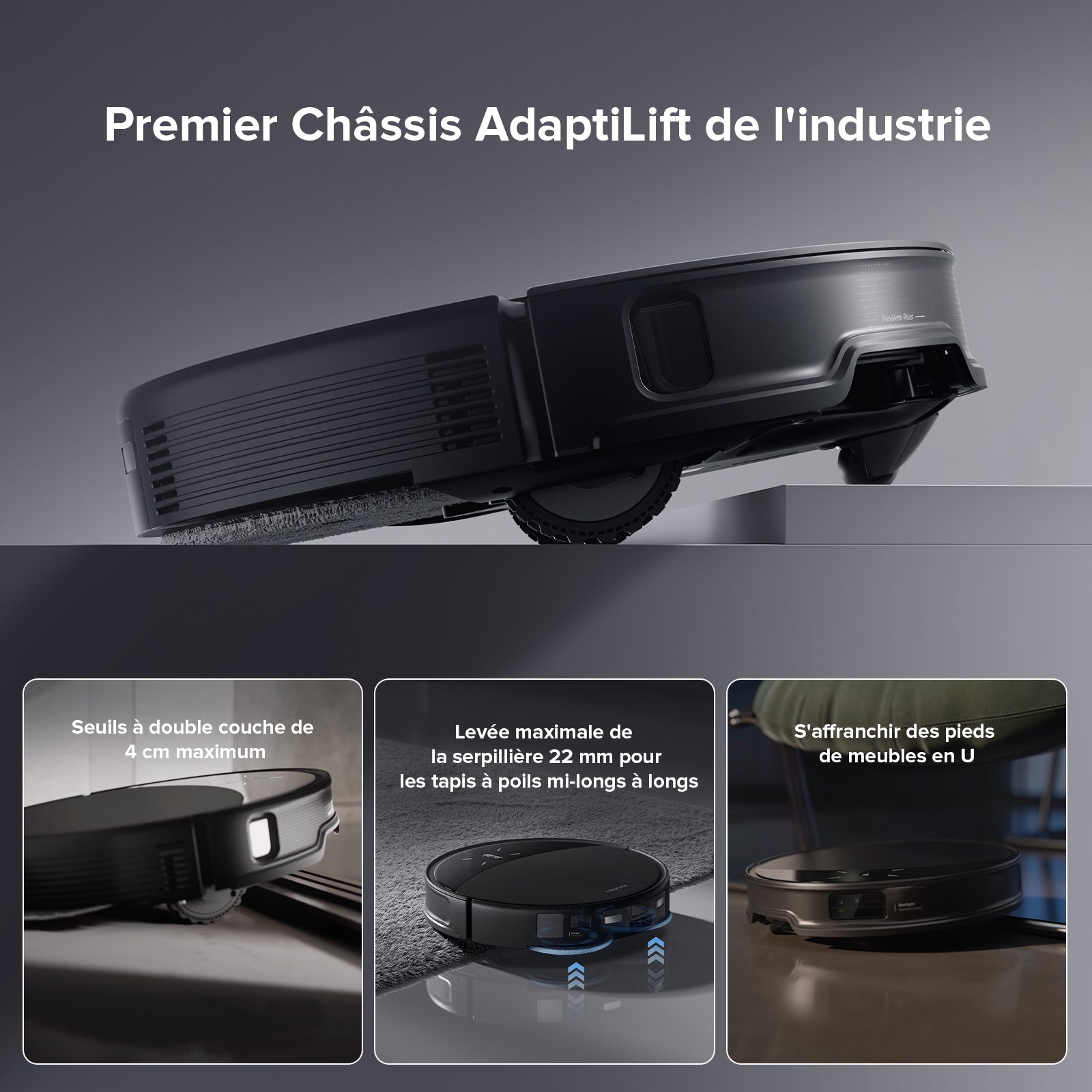 Roborock Saros 10R Aspirateur Robot – Détection Avancée des Obstacles, Navigation Intelligente pour Animaux, Commandes Vocales, Aspiration et Lavage Automatiques