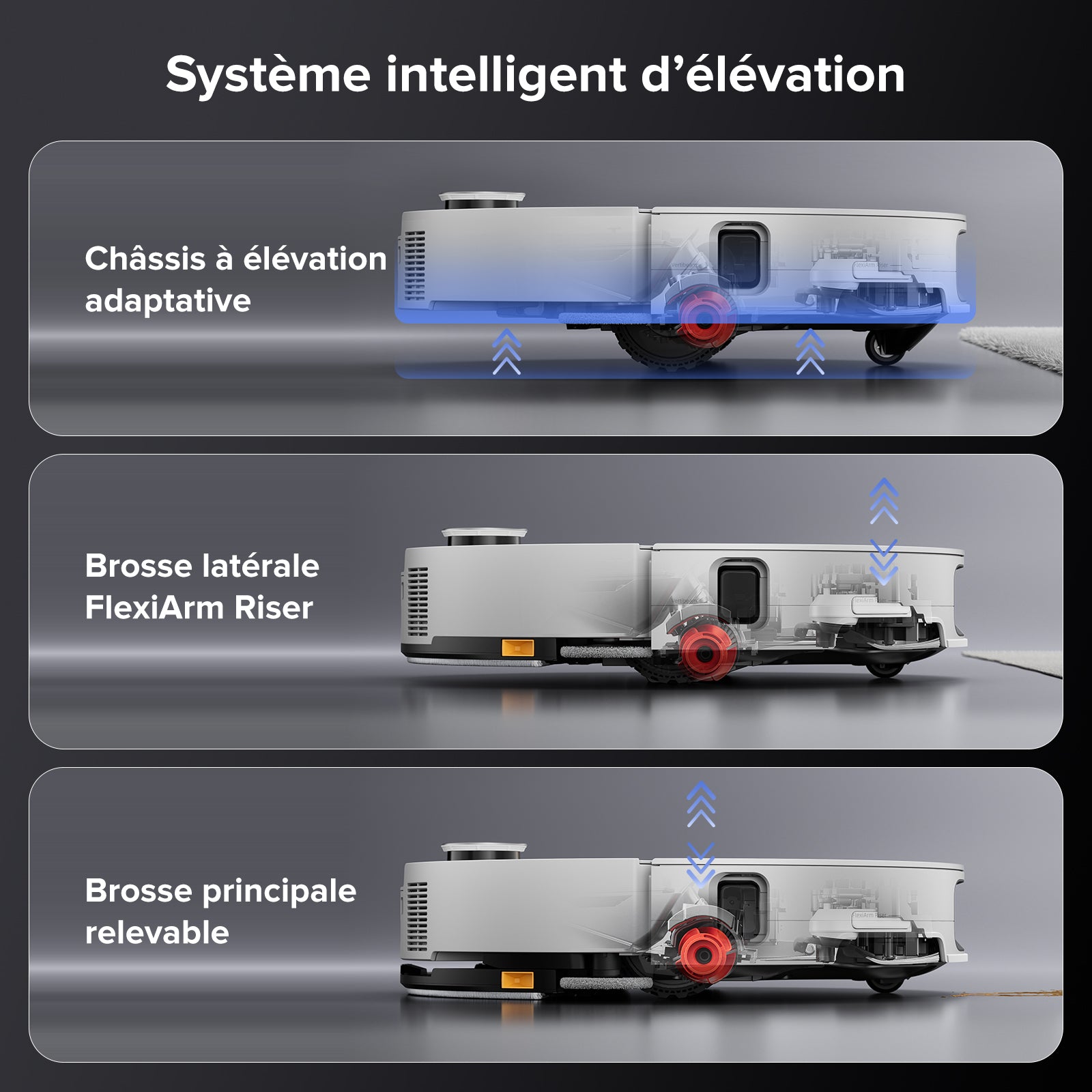Roborock Saros 10 ( S8 MaxV Ultra amélioré ) robot aspirateur laveur avec station d’accueil multifonctionnelle RockDock® Ultra