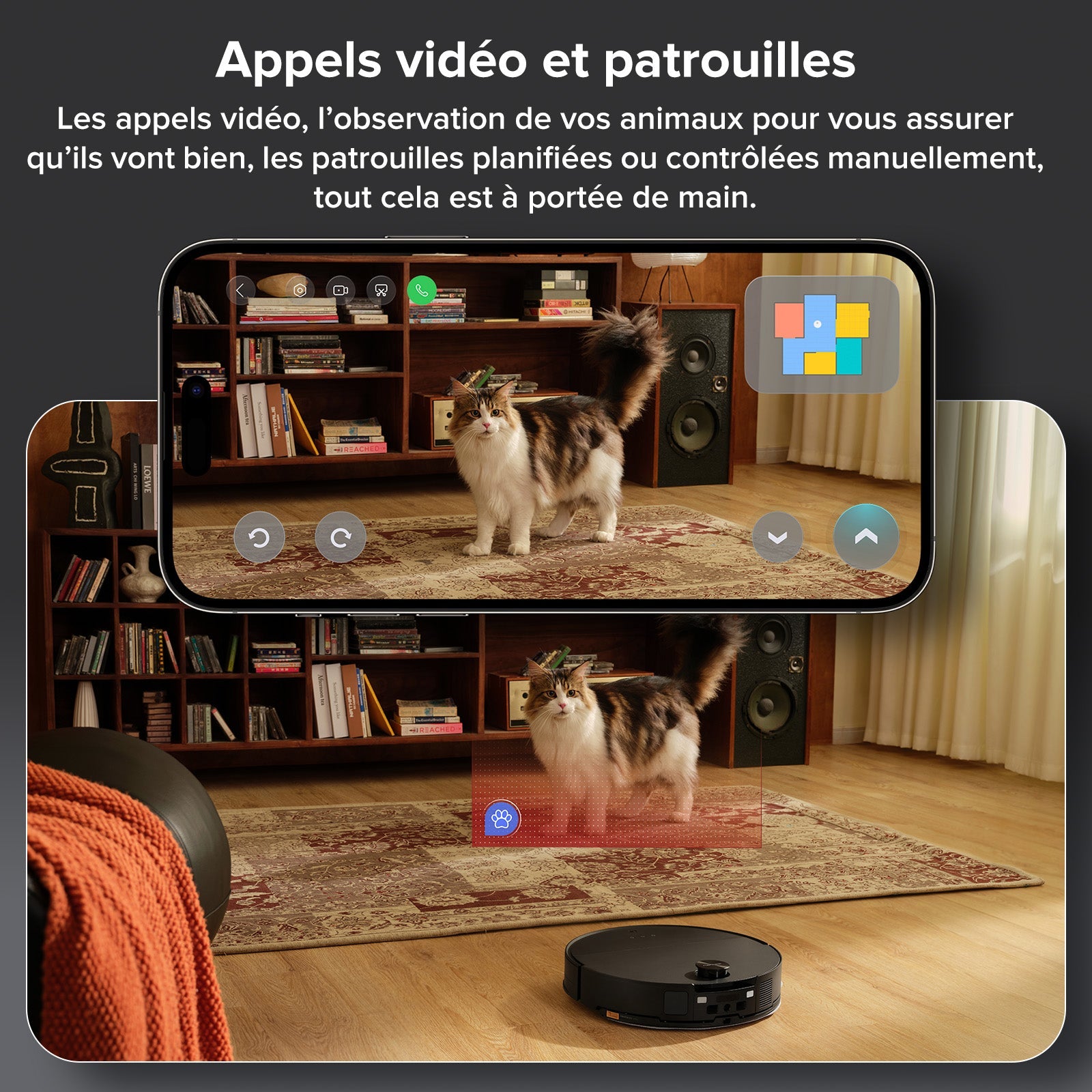 Roborock Saros 10 ( S8 MaxV Ultra amélioré ) robot aspirateur laveur avec station d’accueil multifonctionnelle RockDock® Ultra