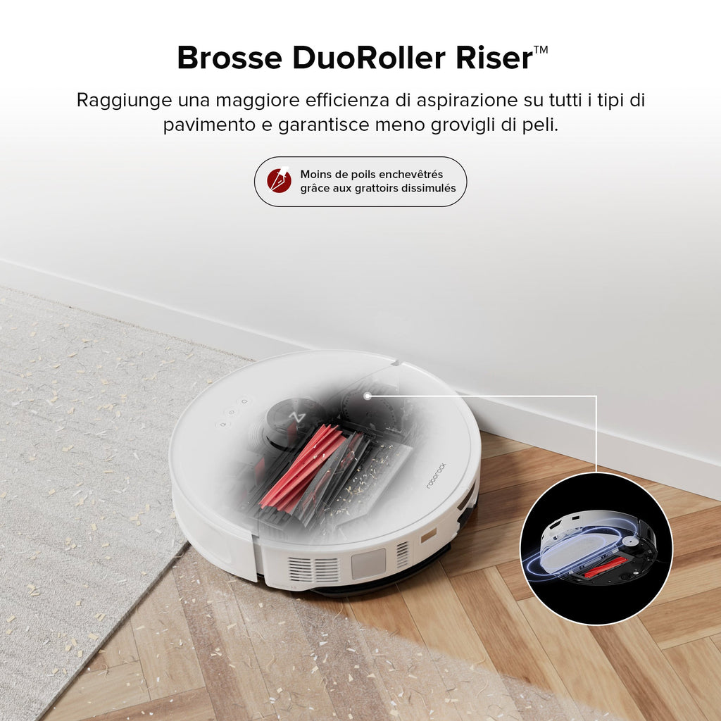 Roborock S8 MaxV Ultra aspirateur robot laveur avec Station RockDock® Ultra 8-en-1