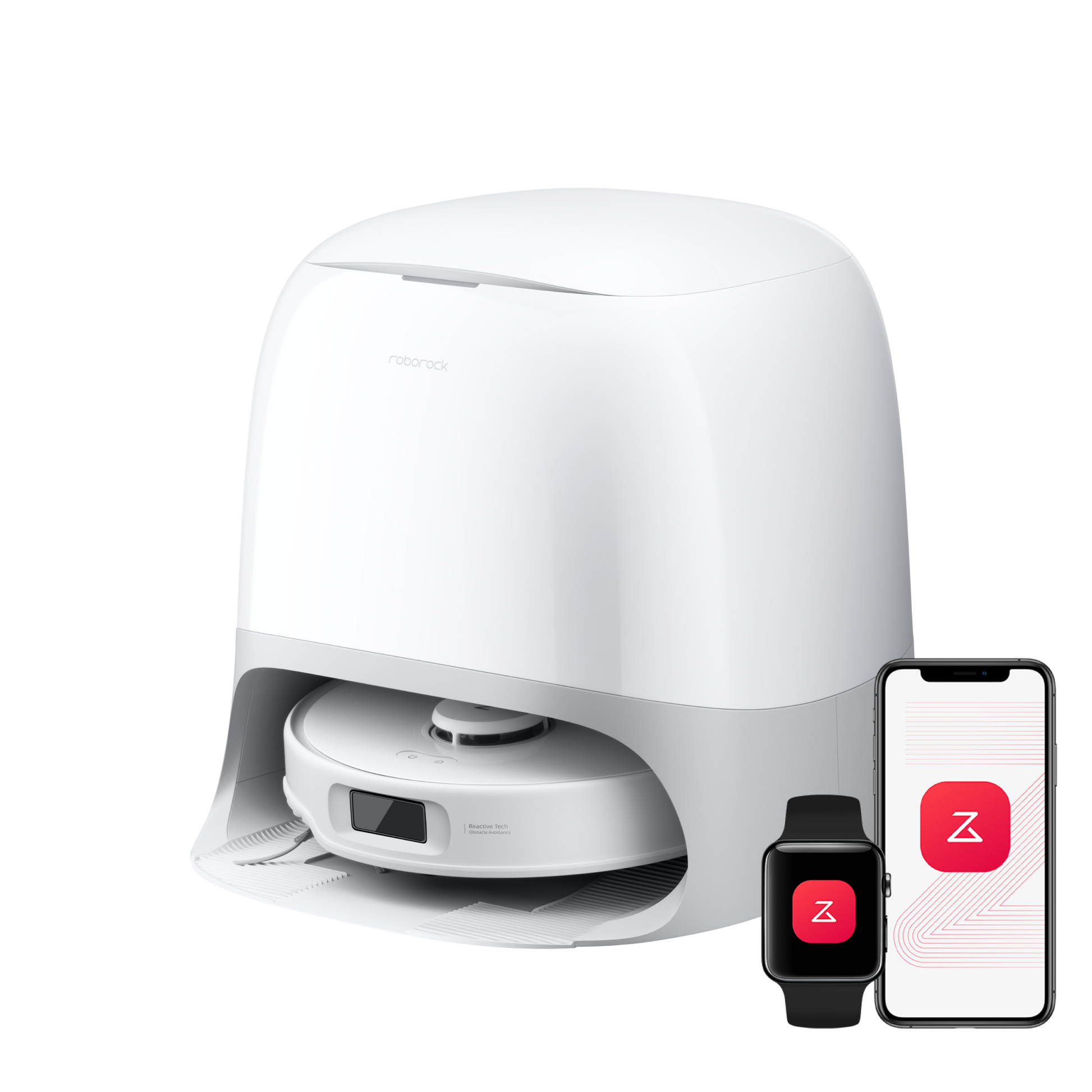 Roborock Qrevo Curv S5X robot aspirateur laveur avec station d’accueil multifonctionnelle 3.0