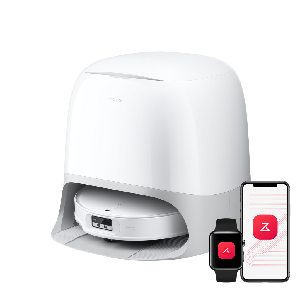 Roborock Qrevo CurvX robot aspirateur laveur ultrafin 7,98 cm avec puissante de 22 000 Pa