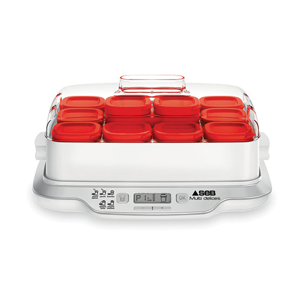 Yaourtière multi délices express 12 pots rouge YG661500 Seb