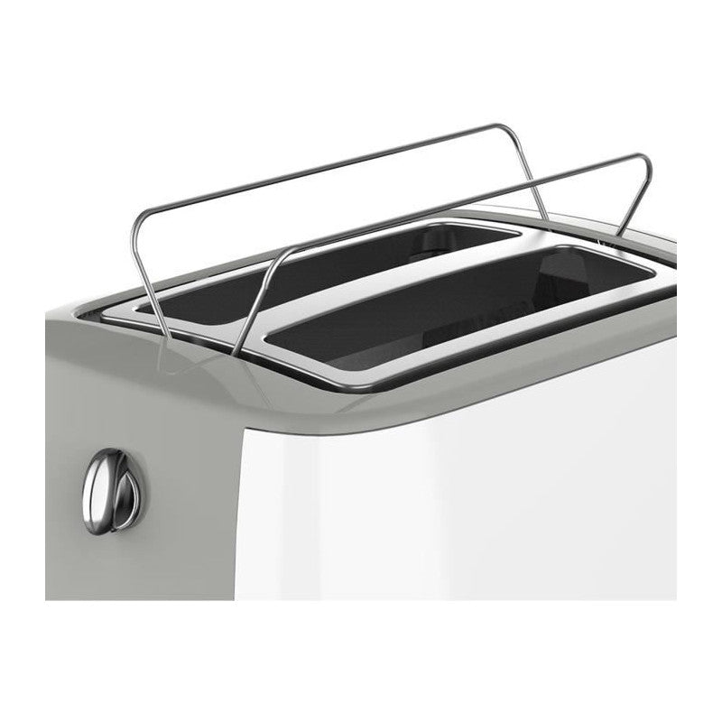 Grille-pain -   - T02t1050w - 2 Fentes - 7 Niveaux De Puissance - Tiroir Ramasse-miettes - Blanc Brandt