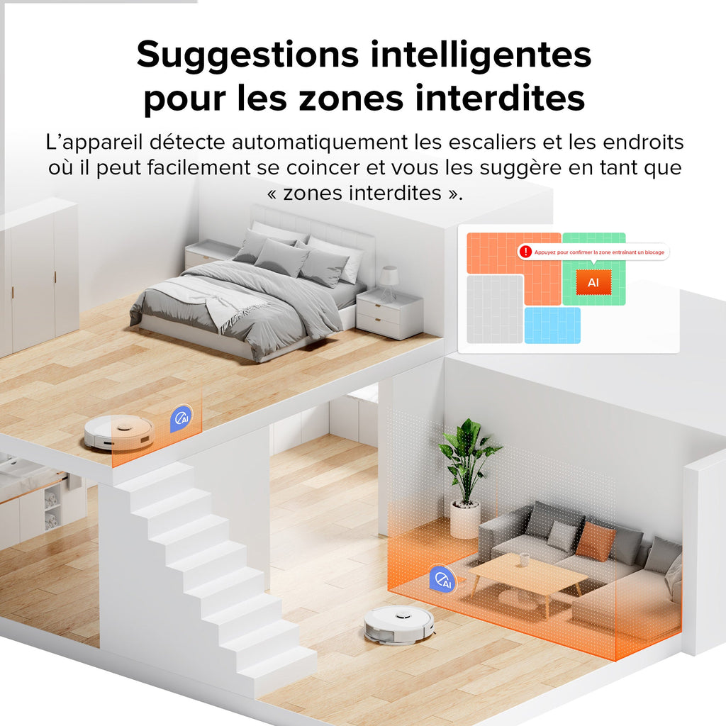 Roborock Q8 Max+ robot aspirateur avec station de vidage automatique