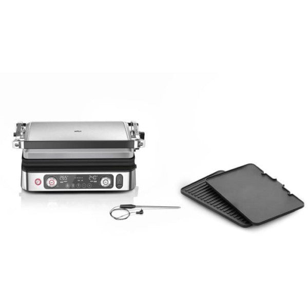 Grill Multifonctions - Braun - Multi Grill 9 Pro - 2200 W - 3 Position Braun