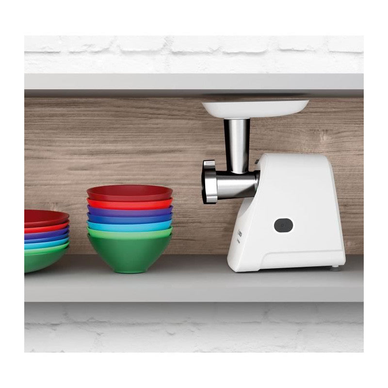 Hachoir A Viande Smartpower -   - Mfw2510w - 2 Grilles De Hachoir - Garnisseur De Saucisses - Blanc Bosch